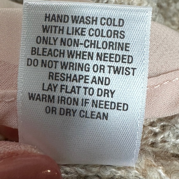 Roz & Ali wool blend 3/4 sleeve sweater‎ with pink faux undershirt sz 1X - Picture 4 of 5